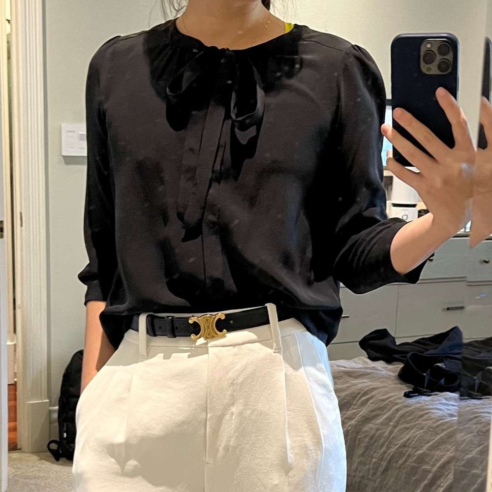 100% silk Aritzia blouse